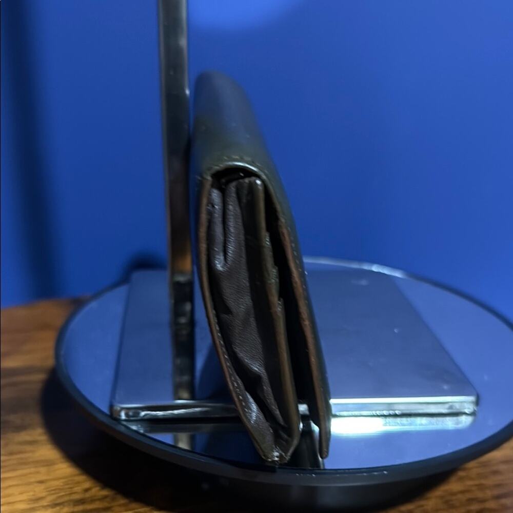 Burberry Dark Brown Leather Clutch - Picture 7 of 11